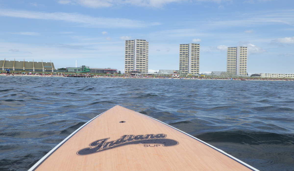 Immer wieder schön: Ein Holzdeck Furnier. 